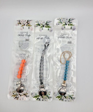 RYAN  ROSE Cutie Clip 0m - Set of 3- Orange ,Grey  Cotton , and Blue.