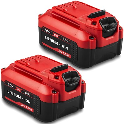 2X 20V For Craftsman V20 20Volt MAX 8 Ah Li-ion Battery CMCB204