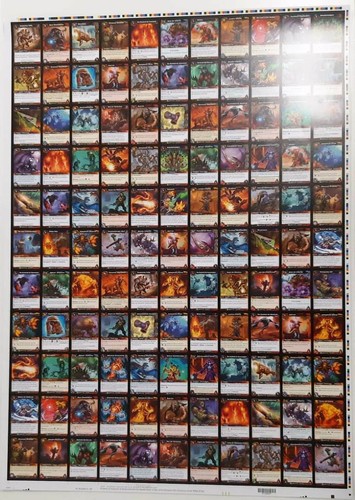 World of Warcraft Wow TCG Uncut Sheet -war of The Elements- Sheet N°3 Ger