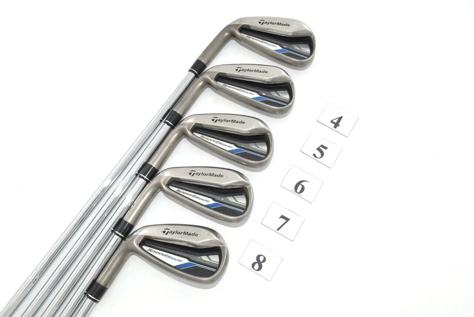 【Lefty】 9pcs TaylorMade SpeedBlade HL 4-5-6-7-8-9-PW-AW +56 Iron Set Uniflex LH - Image 4 of 4