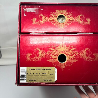 Jordan 1 Retro x Levis Denim Pack 23/501 #1304/2323 2XL Tee Jordan 1 Retro x Levis Denim Pack 23/501 #1304/2323 2XL Tee