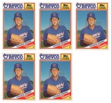 (5) 1988 Topps Revco League Leaders Baseball #32 Charlie Hough Lot Rangers