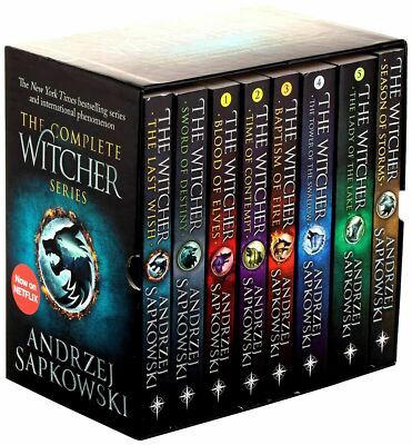 NEW The Witcher Complete Collection 8 Books Series Library Set