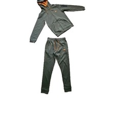 New Nike Tech Cotton Sweat Suit Zip Up Hoodie  Joggers Men's Olive Small.