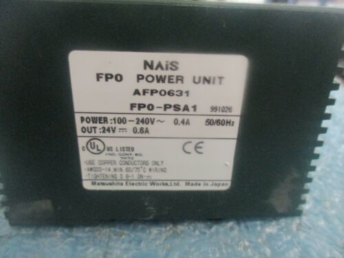 NAiS Model: AFP0631 FPO Power Unit.  FP0-PSA1   < - Afbeelding 1 van 2