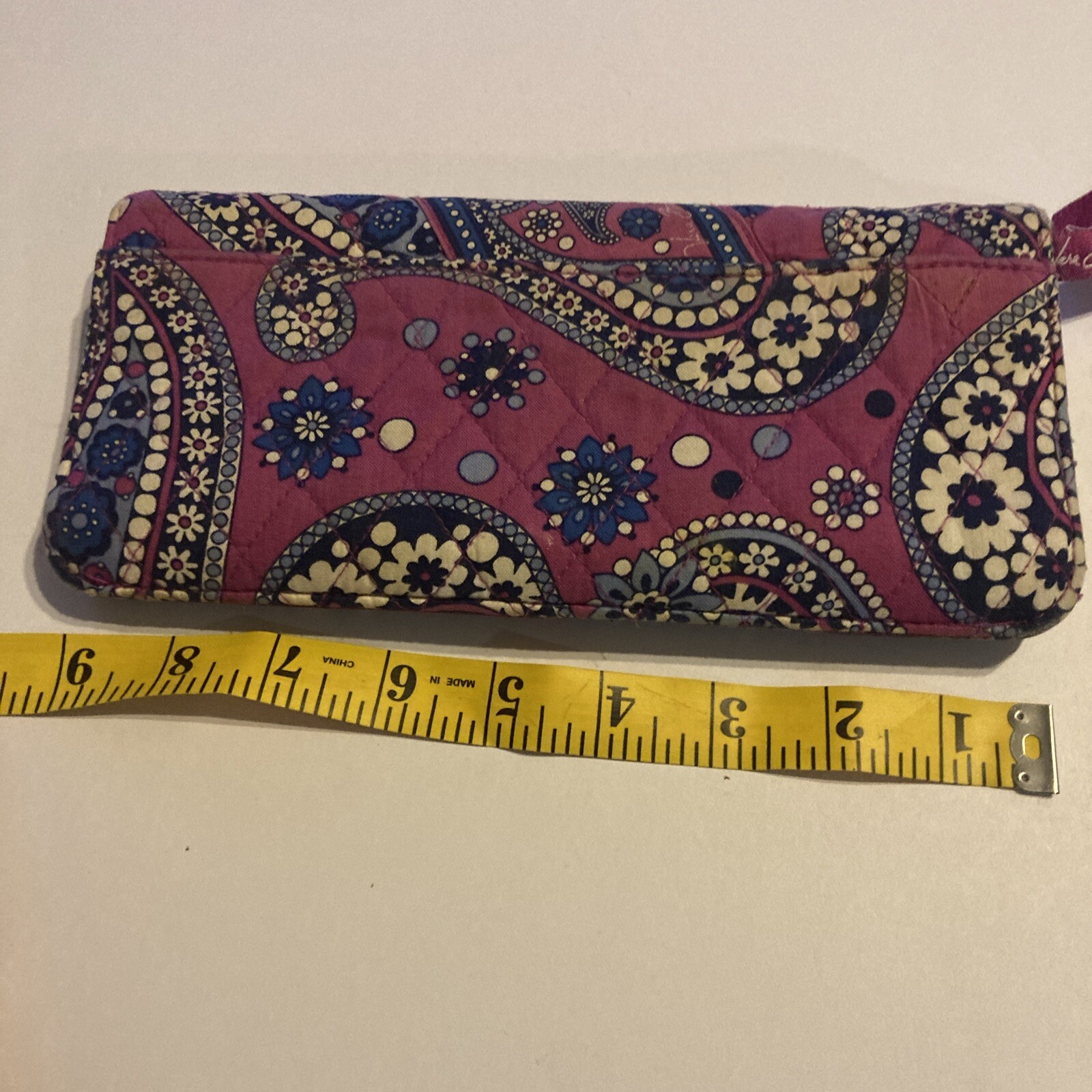 Vera Bradley Boysenberry Purple Paisley Travel Wallet Passport Holder-image