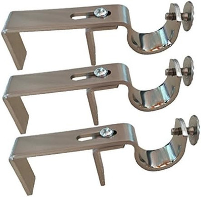 NONO Bracket - outside Mounted Blinds Curtain Rod Bracket Attachment (Satin Nick