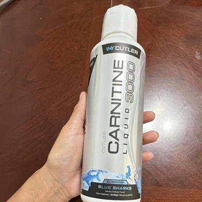 Cutler L-Carnitine Liquid 3000mg Blue Sharks Flavor Energy Drink 16 fl oz