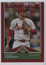 2024 Transcendent Collection Icons Chrome Red Refractor 1/5 Nolan Arenado 1ob0