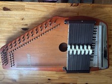 Vintage Oscar Schmidt Autoharp W/Case, Tuning Key, 15 Chord, 36 String-SHIPS FRE