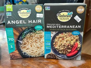 Natural Heaven - LOT of 2 - Ready to Eat & Keto Plant Based Pasta, Low Carb