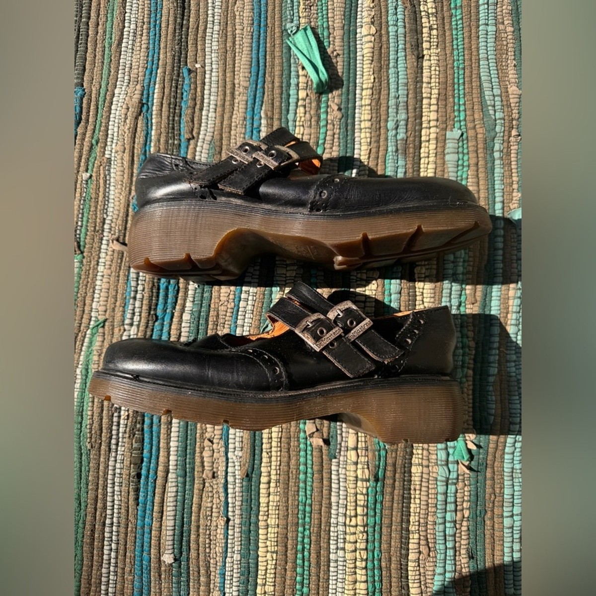 ドクターマーチン　メリージェーン　イングランド製　英国　ヴィンテージ　90'S 90s Vintage Made in England Doc Martens Black Mary Jane Shoes Sz