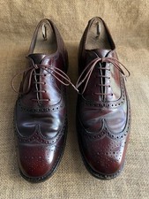 Bostonian Windsor Men’s Burgundy Shell Cordovan Wingtip Oxford Shoes US 9.5 C/E