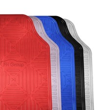 Fh Group Universal Fit Rubber Car Floor Mats Metallic Finish Non-slip