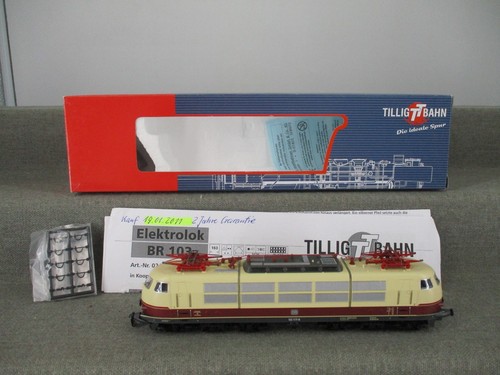 Tillig Spur TT DC 02431 Elektrolok BR 103 117-8 der DB Analog Licht in OVP | Condition: Gebraucht