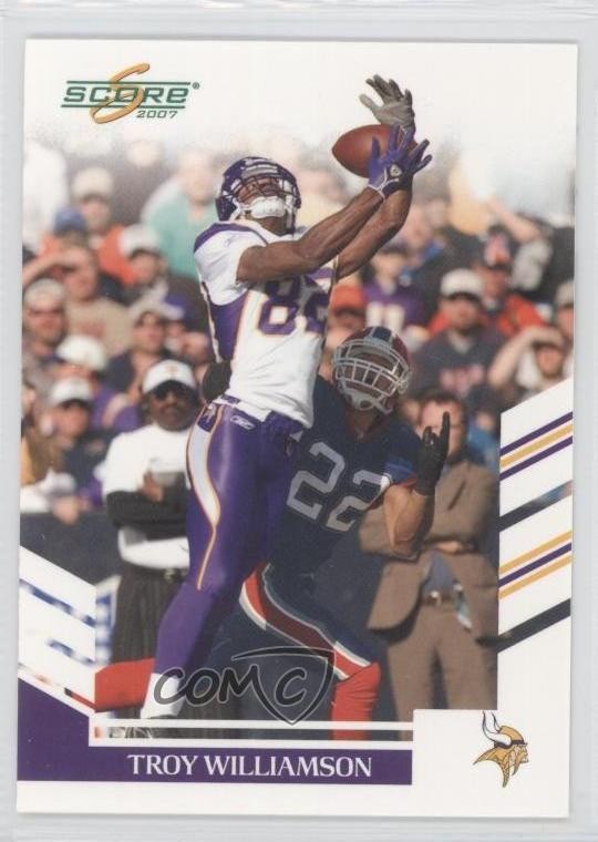 2007 Score Glossy Troy Williamson #64 0a1