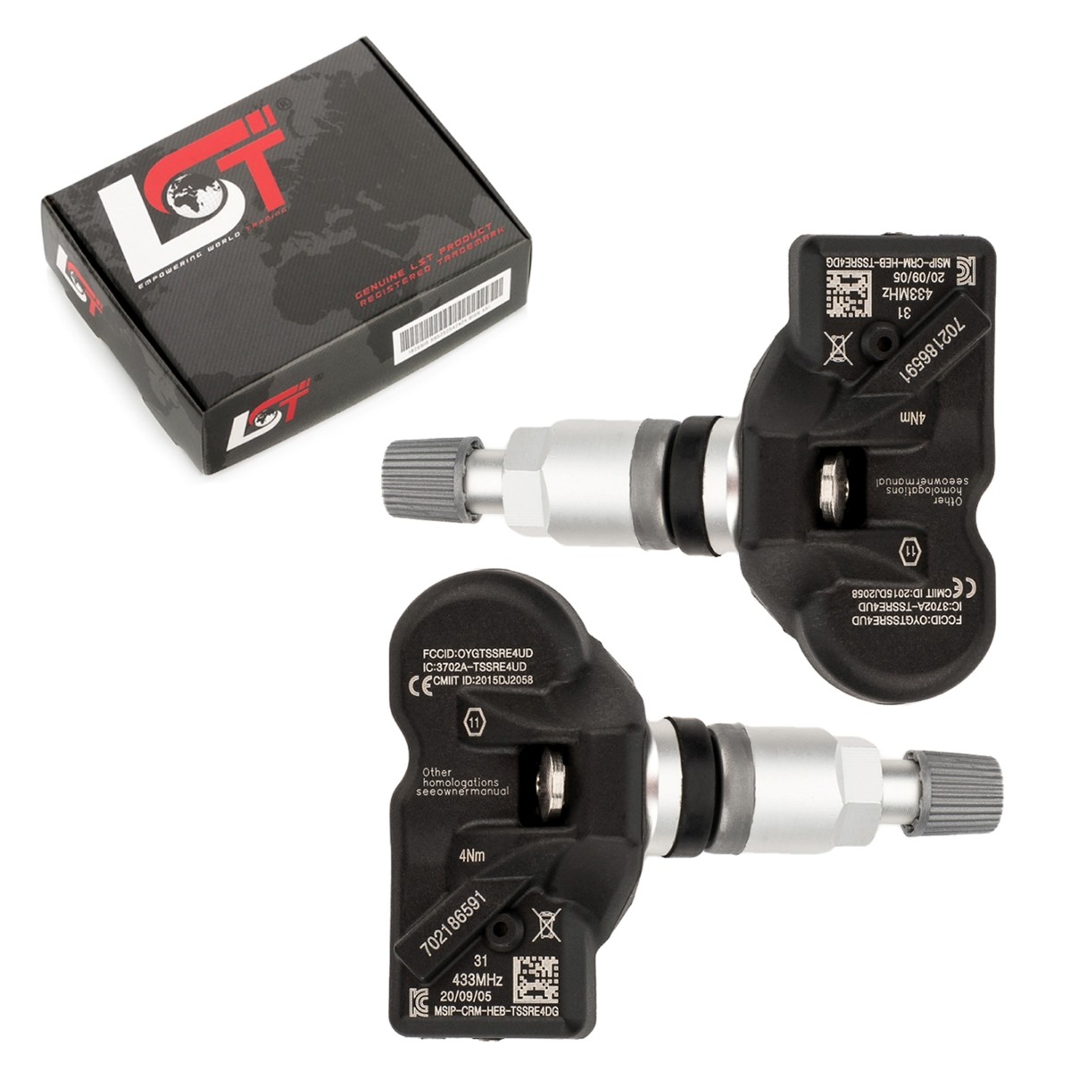 2x Tyre Pressure Control System Rdci Sensor 314818 for Maserati Gran Turismo