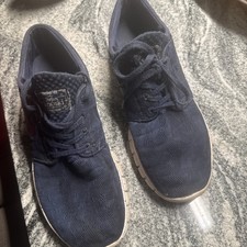 Nike Air Max SB Stefan Janoski Mens Size 12  Blue Suede Skateboarding Shoes