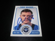 CHRIS WAGNER SIGNED AUTOGRAPHED 2025-2026 SPRINGFIELD THUNDERBIRDS CARD