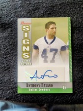 2006 topps Bowman signs of the future Anthony fasano auto
