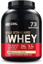 Optimum Nutrition Gold Standard Whey Protein Powder, Vanilla Ice Cream, 5 lb
