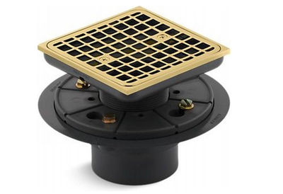 #ad #ad KOHLER Square Design Tile In Shower Drain Vibrant Polished Brass K9136 PB $29.99
