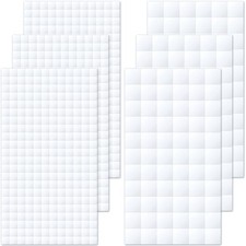 6 Sheets Double Sided Foam Squares, 990pcs, Arts Crafts, White