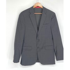 Kenneth Cole Awearness Mens Blazer 38R Suit Jacket Slim Fit Gray Two Button
