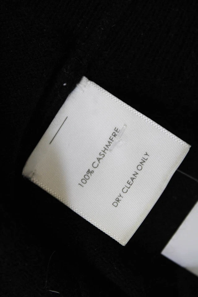 White + Warren Womens Cashmere Long Sleeves V Neck Sweater Black Size Extra Smal - Image 4 of 4
