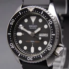 1981 [EXC+5] Vintage SEIKO 7548-7000 43mm Black Diver's Day/Date QZ Men's Watch