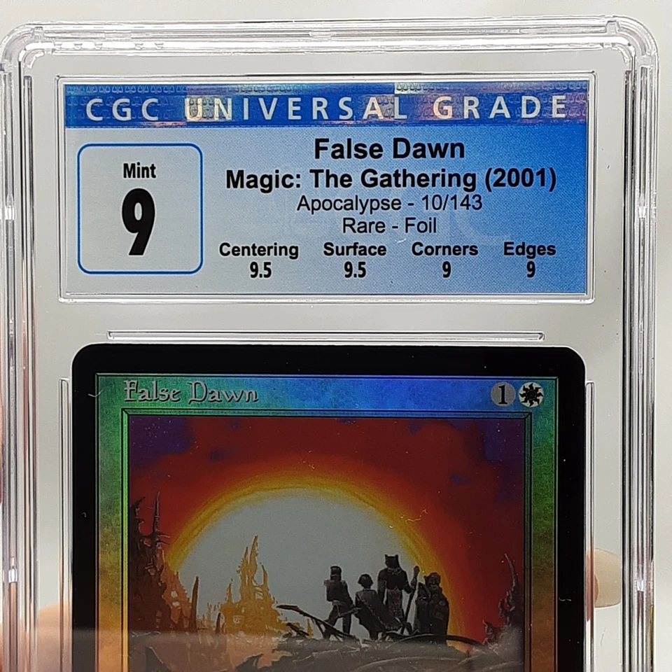 MTG - Apocalypse - False Dawn - Foil - Graded - CGC 9 - Image 2 of 4