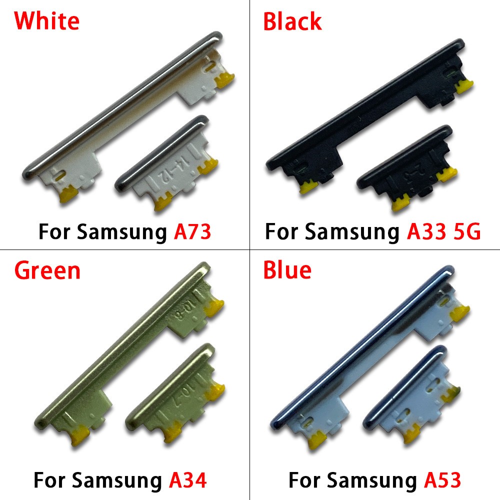 For Samsung A33 5G A34 A53 A73 Power Volume Buttons Side Key Replacement Parts