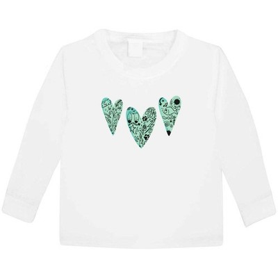 Kinder / Kinder Langarmshirt Baumwolle ''Kritzelherzen'' (KL054282)