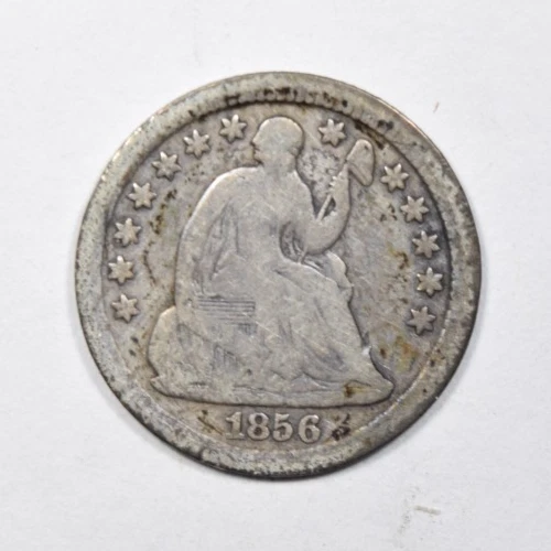 1856 SEATED LIBERTY HALF DIME ~ NICE FINE!