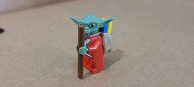 Lego Santa Yoda With Backpack Minifigure Star Wars #7958 Genuine.
