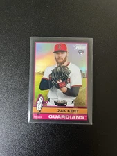 2025 Topps Heritage High Number #623 Zak Kent RC Black Chrome /76 Guardians