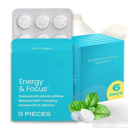 NeuroGum Energy Mints Sin Azúcar con L-teanina Vitamina B Natural - Imagen 11 de 15