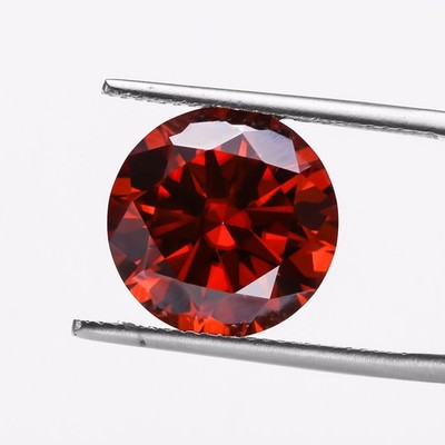 Full Size Moissanite Stone Multicolor 3-14mm Round Cut GRA VVS1 for Jewelry DIY