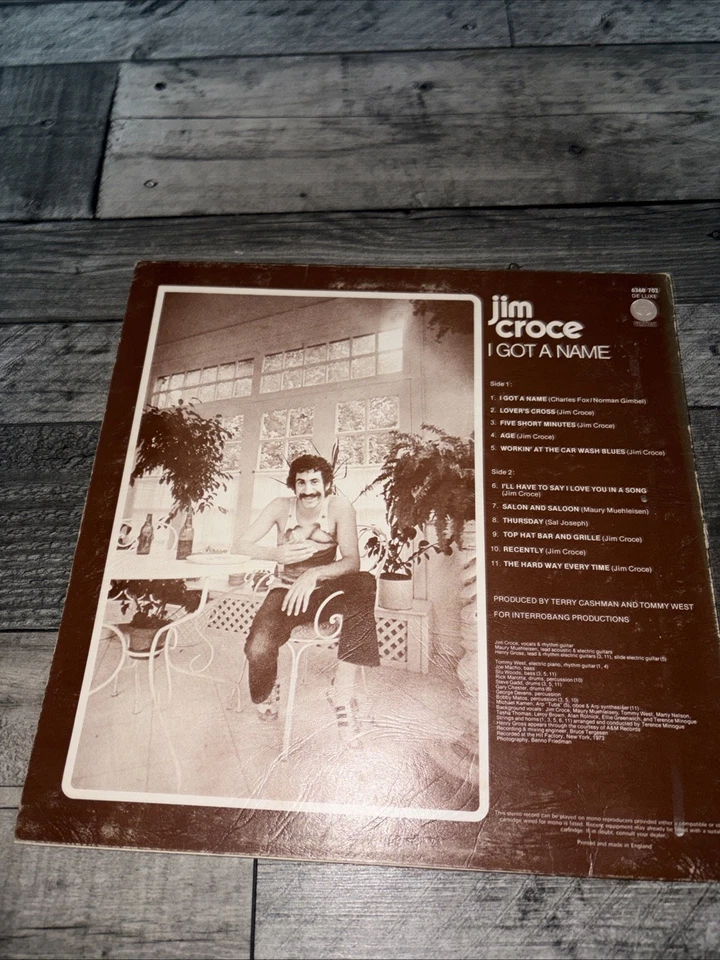 Jim Croce - I Got A Name - 12” Vinyl Record LP - 1974 Vertigo UK 1st Press Folk - Image 2 of 4