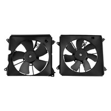 2xAC Radiator Cooling Fan Set w/Blade Motor&Shroud For Honda Accord 13-17 620297