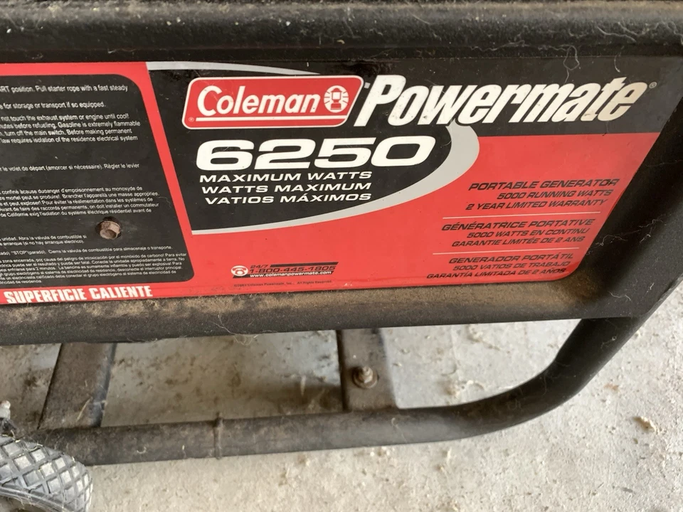 Generador portátil Coleman 6250 PowerMate Foto 3 de 4
