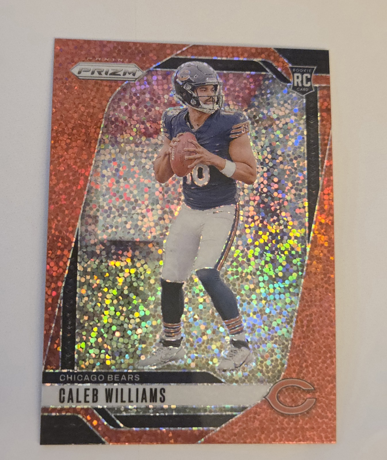 2024 Panini Prizm Caleb Williams #301 Red Sparkle Prizm (RC)