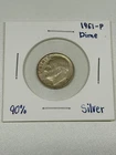 🔥1961-P Roosevelt Dime 90% Silver Pre-1965 US Coin $0.99 No Reserve🔥