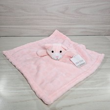 Okie Dokie Pink Kitty Cat Security Blanket Lovey Plush Hearts JCPenny 2018 New