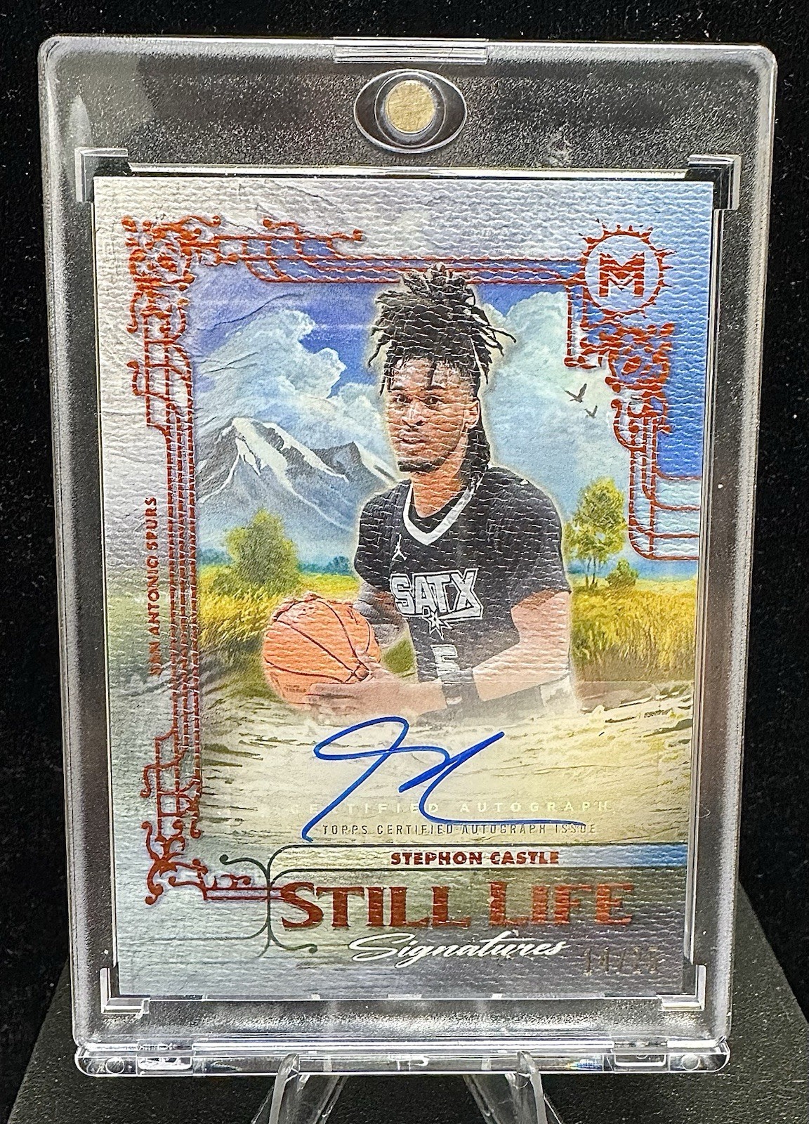 2025 TOPPS MOTIF BASKETBALL STEPHON CASTLE STILL LIFE AUTO ORANGE  /25 - #SLS-SC