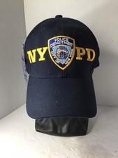NYPD Police Department New With Tag Embroidered Adjustable Hat Navy Gold