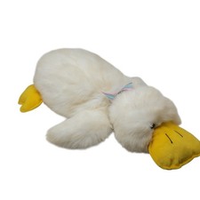Jumbo 35  Dan Dee Yellow Duck Plush Large Jumbo Stuffed Animal Eater Bow Fuzzy