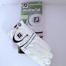 Footjoy Weather Sof Golf Glove Left Hand Men  s Cadet Medium Large White Leather
