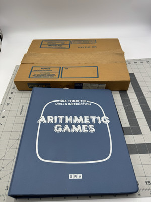 1983 IBM SRA Arithmetic Computer games Drills Binder Floppys