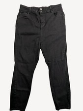 Terra  Sky Womens Black Denim Skinny Jeans Size 18W